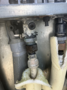 パナソニックHE-N37HQの配管継手から発生した水漏れ