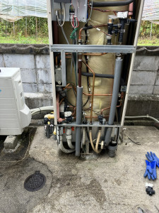 美作市 ダイキン エコキュート EQ46HFV 本体点検状況