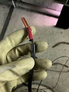 交換前のダイキンエコキュート温度センサー（サーミスタ）