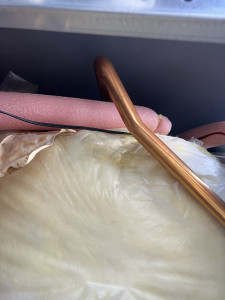 水漏れ修理完了後のダイキンエコキュートEQ37HFV（美作市）